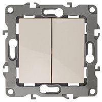 Переключатель без рамки Эра S12 2-кл проходной 10А слоновая кость картинка